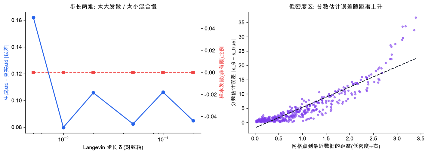 步长两难 + 低密度区分数误差